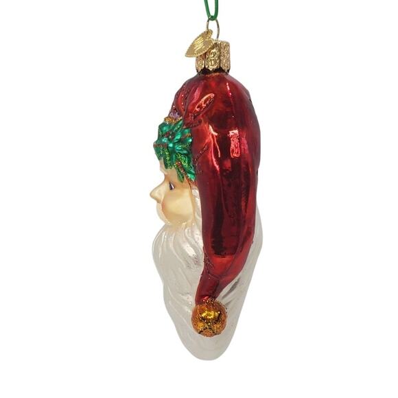 Old World Christmas Nostalgic Santa (40256) Blown Glass Ornament IOB - Picture 4 of 9